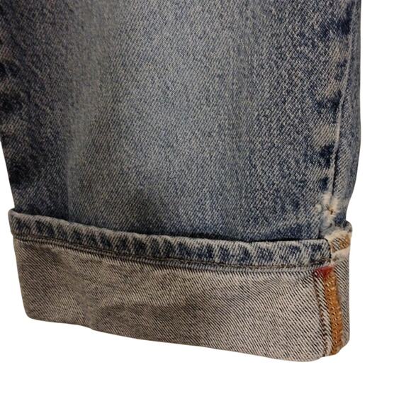 90s BONGO Jeans Capris Sz 9 Blue Cuffed 100% COTTON Preppy Coastal Vintage - Picture 6 of 14